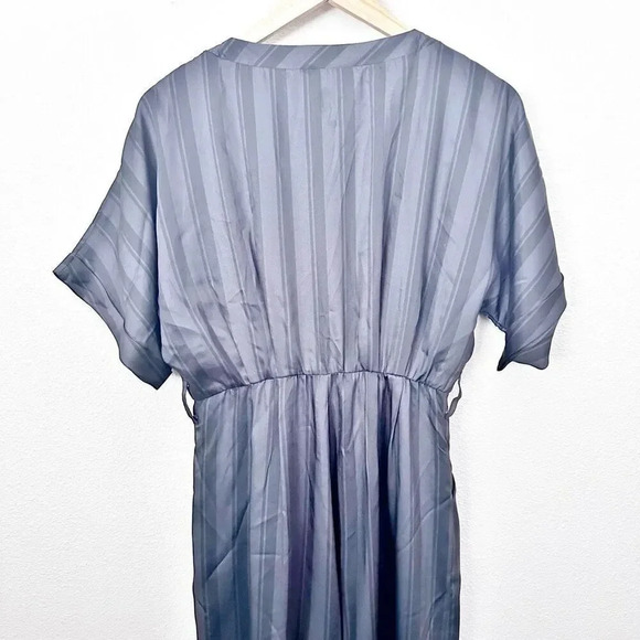 CIEBON | Naya Variegated Tonal Stripe Jumpsuit Black Gray Hutton Front | Size Me - Picture 3 of 9